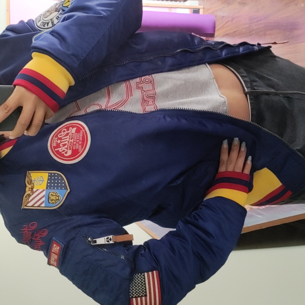 TOP GUN bomber puffy jacket